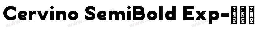 Cervino SemiBold Exp字体转换